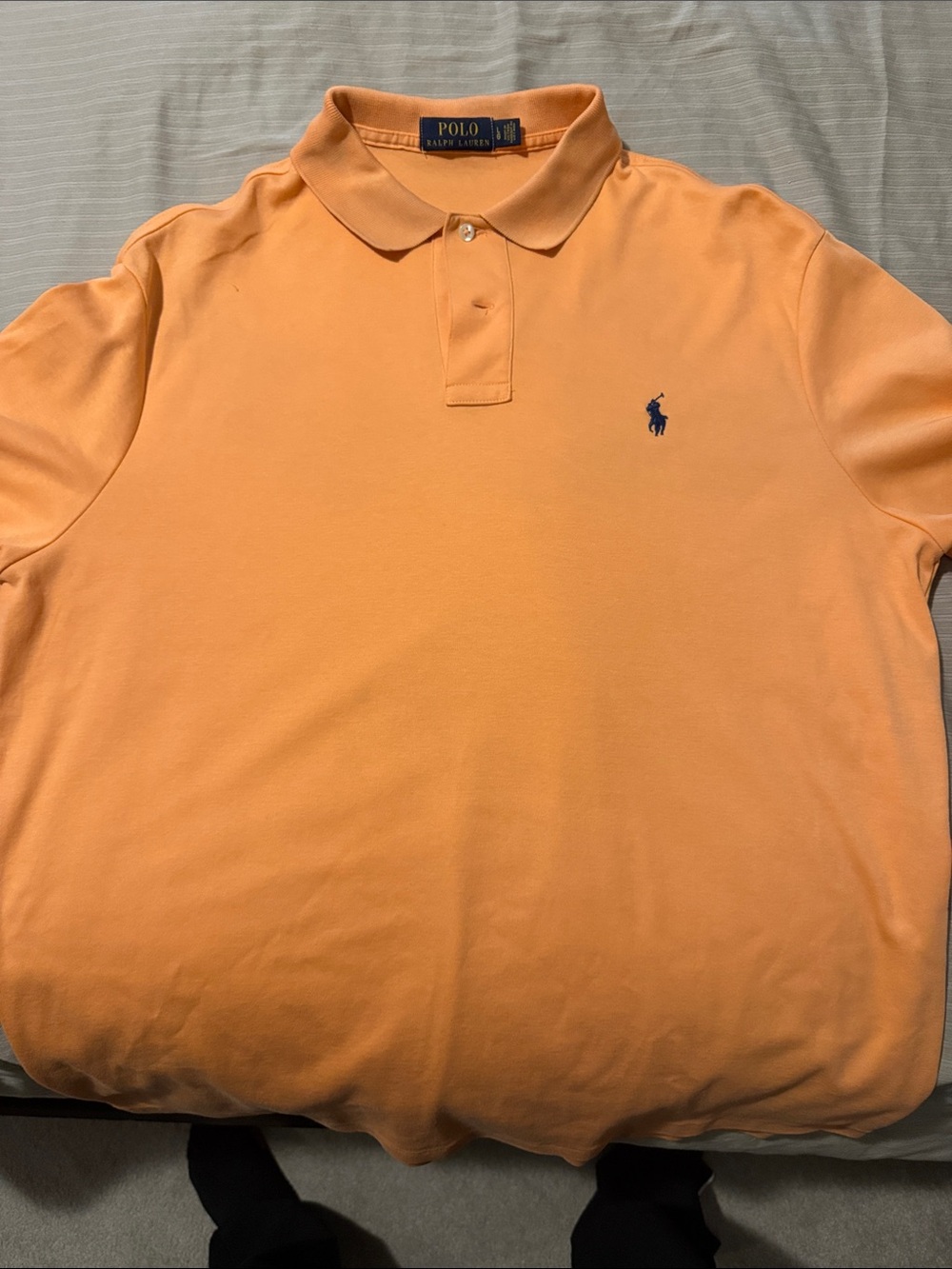 Polo by Ralph Lauren Peach-Orange Classic Polo with Navy Pony